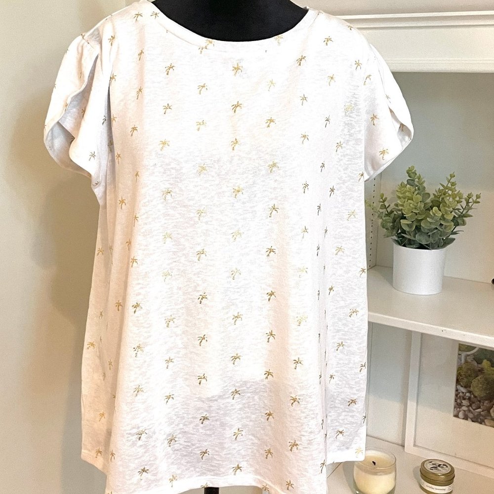 LOFT Womens Short Sleeved Tee, Size XL, NWT